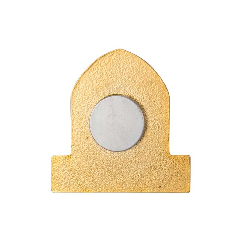 Church Usher Lapel Badge Magnetic Gold & Blue