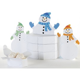 Creative Converting Snowman Family Favor Box Centerpiece
