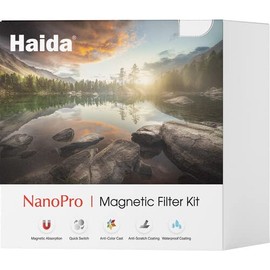 Haida HD4760-52 52mm Magnetic Filter Set MC Optical Glass Incl Adapter, ND64, ND1000, CPL, Magnetic Lens Cap, Tortoise Case