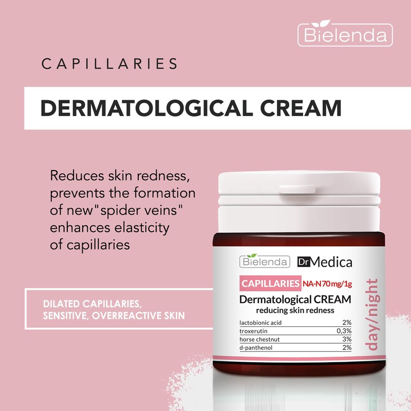 Bielenda DR MEDICA CAPILLARIES - Dermatological Couperose 24 Hour Cream