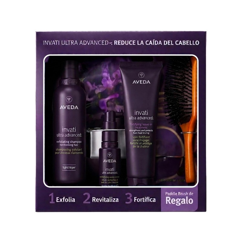 Aveda Invati Ultra Advanced Set Anticaída | 4 Piezas: Shampoo