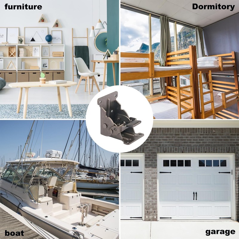 10 Pack Folding Leg Brackets, Folding Table Leg Bracket, Self-Locking