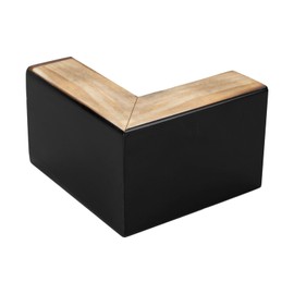 MARTEXBUY Wooden Bed Riser, 3.93 Inch High Sofa Feet with Metal Screws, 4Pcs L-Shaped Furniture Legs Furniture Risers Couch Legs Replacement Sofa Feet Dresser Leg for Coffee Table Bed