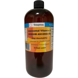 Bioimperium Liquid Liposomal Sodium Ascorbate - Vitamin C - Sunflower Lecithin 35 ounces