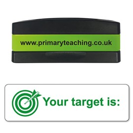 Stackable Your Target Is Pre Inked School Teachers Feedback Marking Stamper Stamp 44x13mm Primary Teaching Services