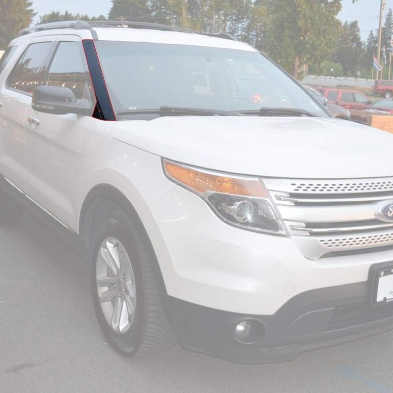 2Pcs Right and Left Side Windshield Trim Pillar Molding Compatible