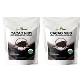 Mayans Secret 1lbs USDA Certified Cacao Nibs Organic Cocoa Nibs Raw Organic Superfood, Gluten Free Pure Delicious Chocolate Essence (1 Pound (Pack of 2))