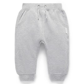 Purebaby Slouchy Track Pant - Grey Melange, 2