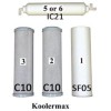 Koolermax KPAK-4 Replacement Filter Sediment Carbon Great Taste fit K5