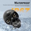 lekiliky 2PCS LED Motorcycle Turn Signal Light, Waterproof Skull Head