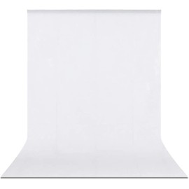 SYUNASYU White Cloth Backdrop for Photography 6.6 x 9.8 ft (2 x 3 m) White Cloth Thick Photography Background White Cloth No Need to Worry about Threading Projector Cloth White Background 100%
