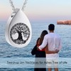 Hearbeingt Teardrop Urn Necklaces for Ashes Tree of Life Memorial