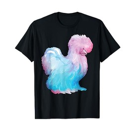 Silkie Chicken Enthusiast Watcolor Design T-Shirt