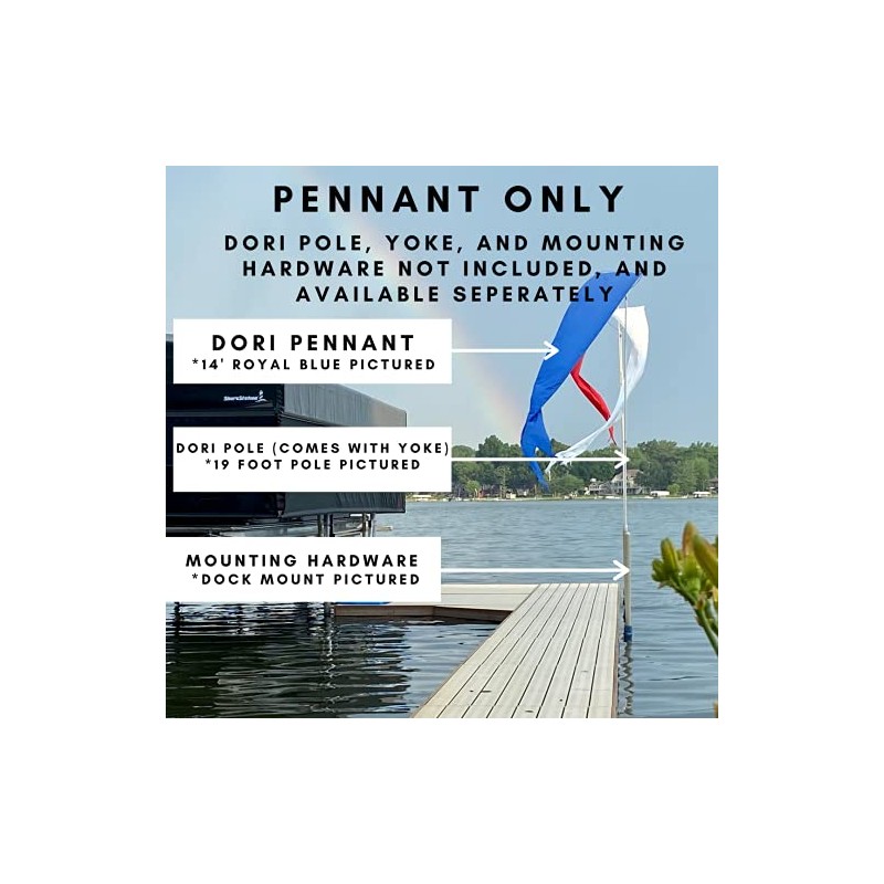 Dori Pennant Flag (Gold, 8 Foot)