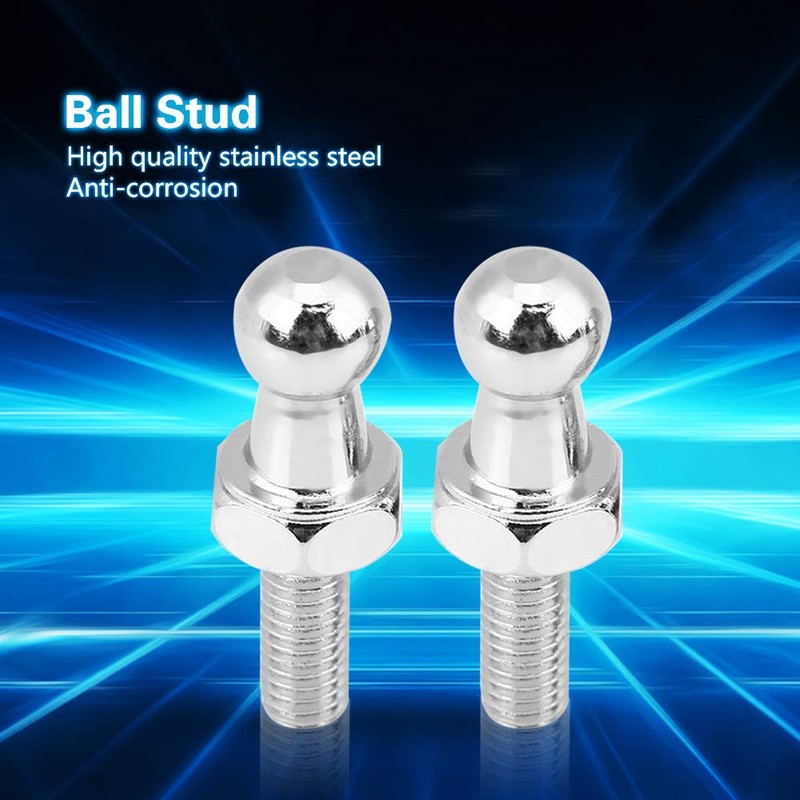 Aramox Ball Studs, 2Pcs M6 Thread Ball Studs for Gas