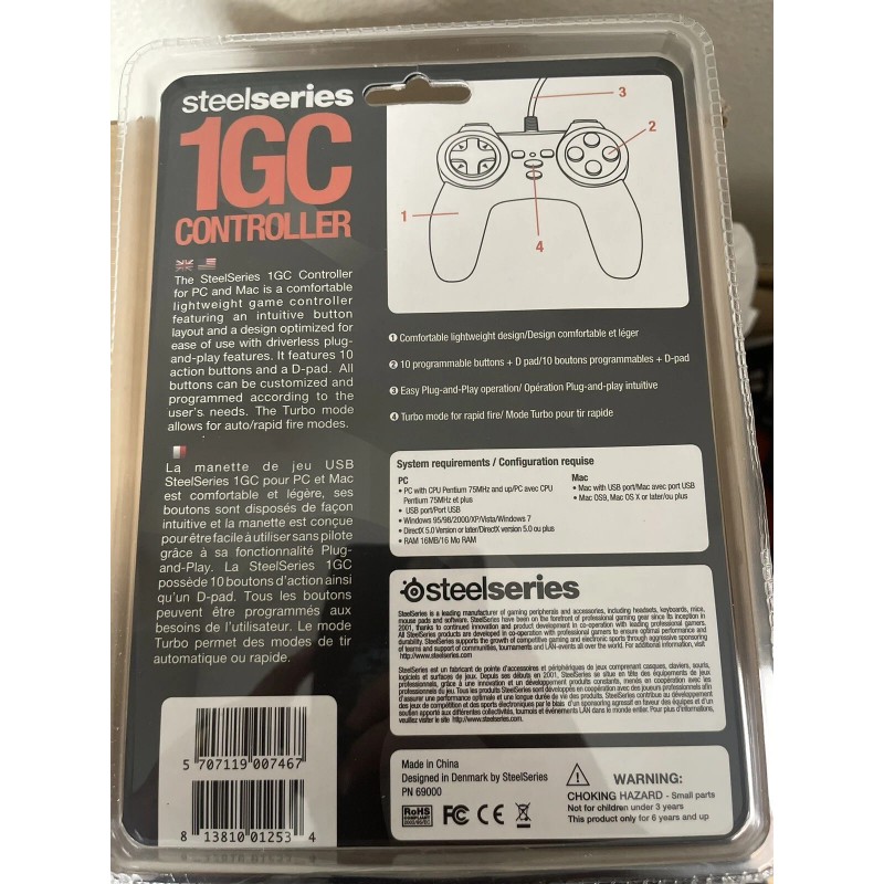 SteelSeries 69000 USB 2.0 PC Gaming Controller f/ PC or