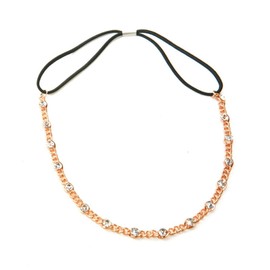 Arras Creations Fashion Crystal Headband/Hair Accessory for Women / AZFJHB018-GCL Gold