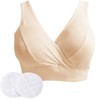Dress Cici Apricot Front Cross Maternity Nursing Bra for Large