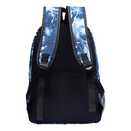 Qoapoctb Kids Backpack Shark Bookbags Boys Schoolbag Laptop Backpack With USB Lightweight Water Resistant White lightning