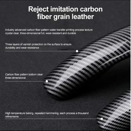 Carbon fiber anti-slip sports steering wheel cover universal steeringwheel