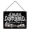 Grindstore "Already Disturbed Mini Tin Sign, Multi-Colour, 20 x 15