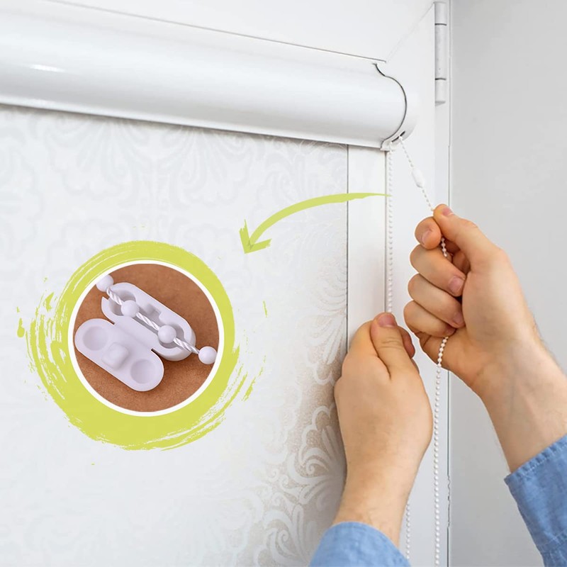 LICQIC Roller Blind Cord Connector Clips, Replacement Blind Pull Cord