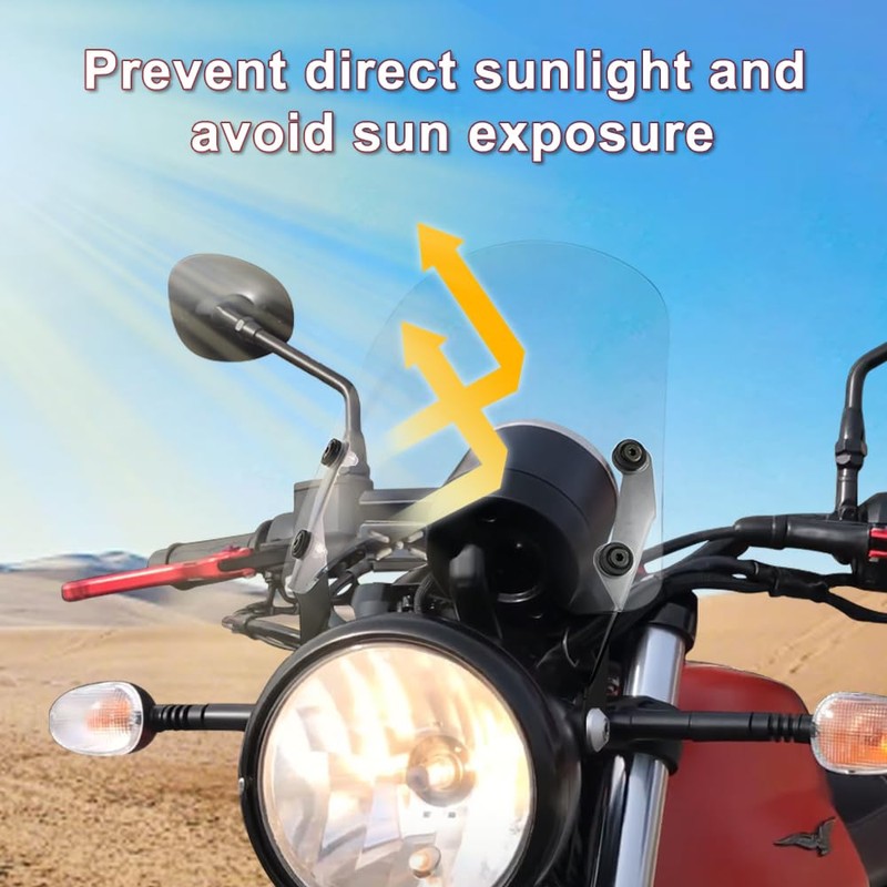 Xitomer Windshield Windscreen Compatible with Moto Guzzi V7 750 II