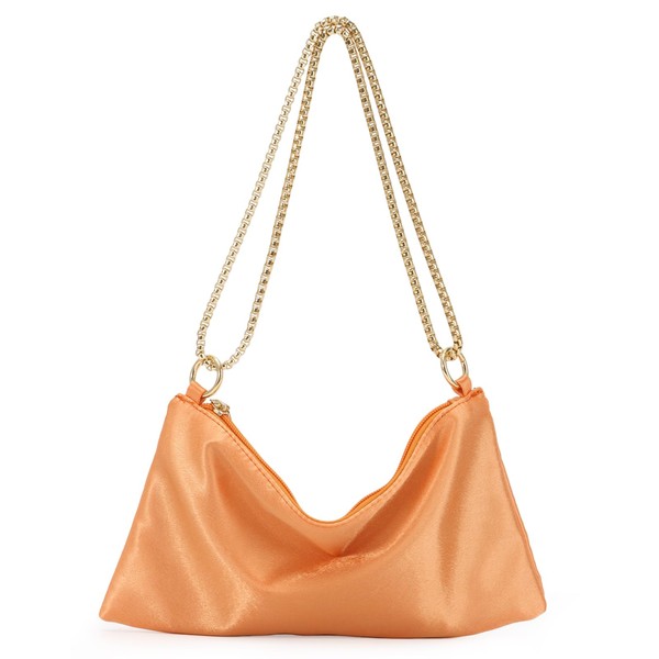 Jywmsc Women's Satin Evening Bag Glitter Clutch Handbag Shoulder Bag