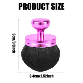 Large Self Tanning Brush, Wide-Headed Self Tan Back Applicator Oval Body Makeup Brushes Sunscreen Brush for Back Leg Arm Face Body (Black Bristles, Pink Handle)