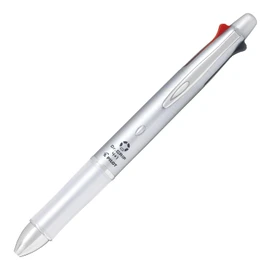 Pilot Dr. Grip 4+1, 4 Color 0.7 mm Ballpoint Multi Pen & 0.5 mm Mechanical Pencil - Silver Body (BKHDF1SFN-S)