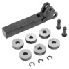 Steel Knurling Tool 7 Pieces Diagonal Double Wheel Helical Spline