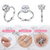 Neyauo 50 Pcs Adjustable Diamond Engagement Rings, Fake Bridal Shower