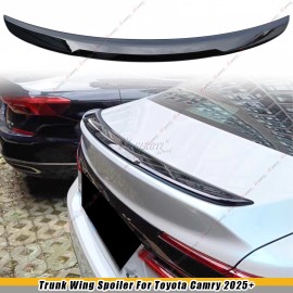 DGS FOR 2025 TOYOTA CAMRY XV80 LE XLE SE XSE OE STYLE GLOSSY BLACK TRUNK SPOILER LIP