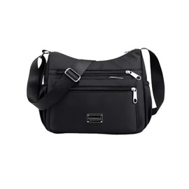 Generic Lightweight Crossbody Purses for Women Water Resistant Anti Theft Travel Bag for Women Medium Crossbody Bags (Black)