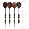 Ariv Hommey 12PCS 22g Iron Tip Dart Flights Aluminum Barrel