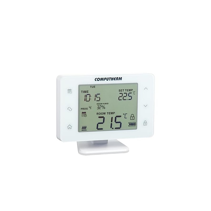 COMPUTHERM Q20RF Wireless Programmable Room Thermostat, Heating & AC Temperature
