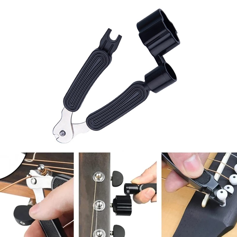 3 In 1 Multifunctional Guitar Maintenance Tool - String Peg