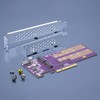 Dual M.2 NVMe to PCIe3.0 X8 Adapter without PCIe Bifurcation