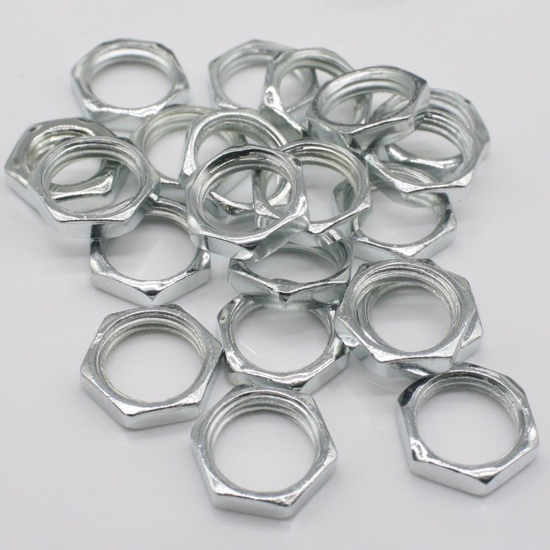 20x Hexagon Nuts M10 x 1 SW12 H.3 mm ISO