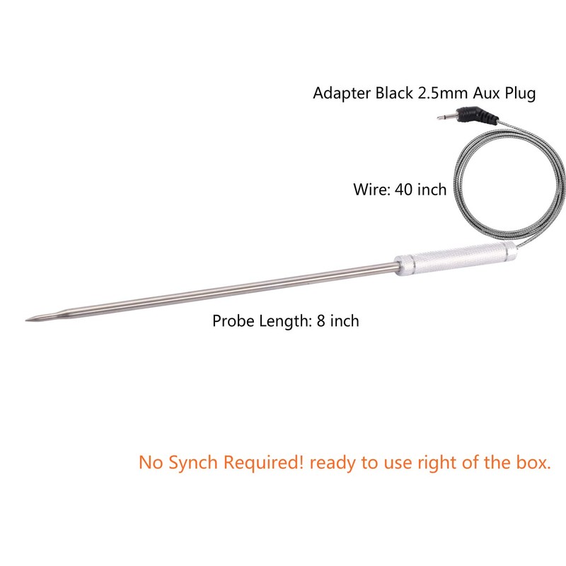 Replacement TP-08 TP20 TP25 Thermopro Probe 2.5mm Grill Temperature Probe