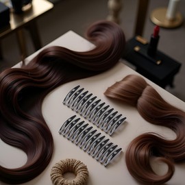 24Pcs Large Metal Snap Hair Clips for Women - 2.16 Inch Black No-slip Clips for Long Hair, Makeup Styling