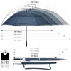G4Free 47/54/62/68 Inch Automatic Open Golf Umbrella Oversize Extra Large