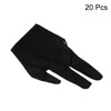 PATIKIL 3 Fingers Pool Gloves, 20 Packs Billiard Gloves Left