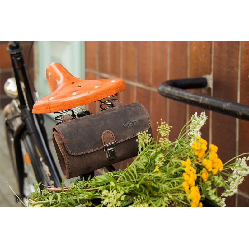 Gusti Wolfgang L Leather Saddle Bag Handlebar Bag Bicycle Bag