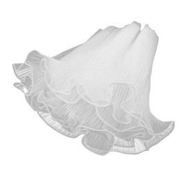 MUYAPAY 4M Bouquet Paper, Bouquets Packaging Pearl, Wrinkled, Wavy Net Yarn for Wrapping Flowers, for Wedding, Valentine's Day, Birthday, Florist Supplies (White)