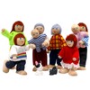 SumDirect Sets of 8 People Wooden Family Doll Toys, Lovely