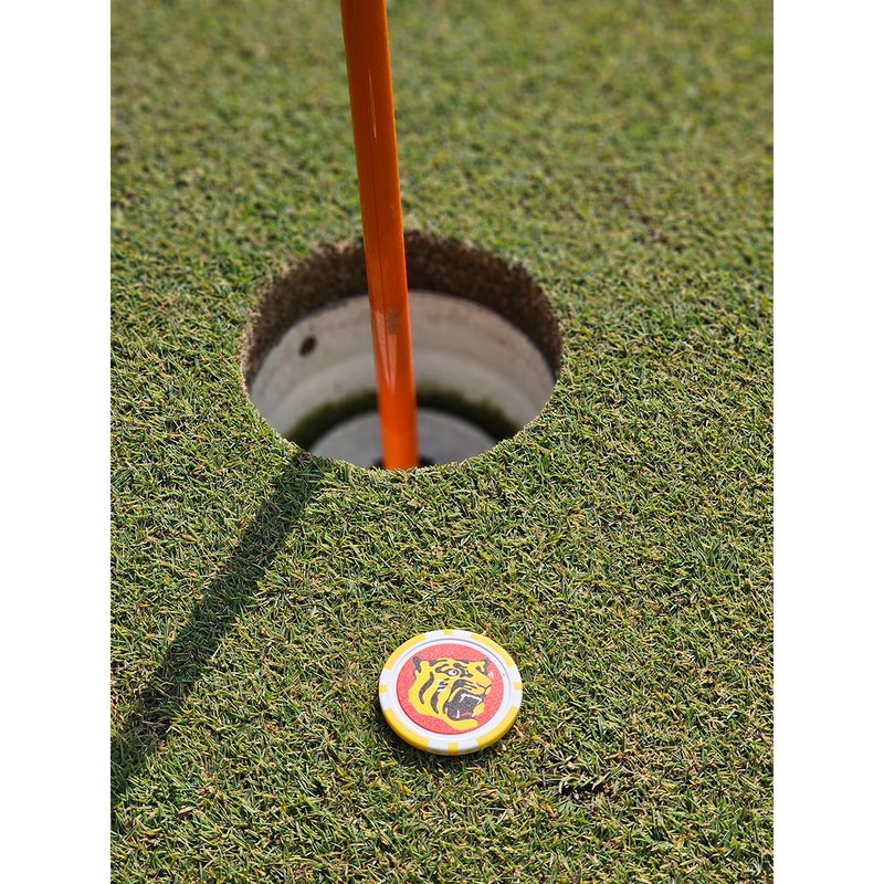 LEZAX Hanshin Tigers Golf Casino Marker Yellow HTAC-5721