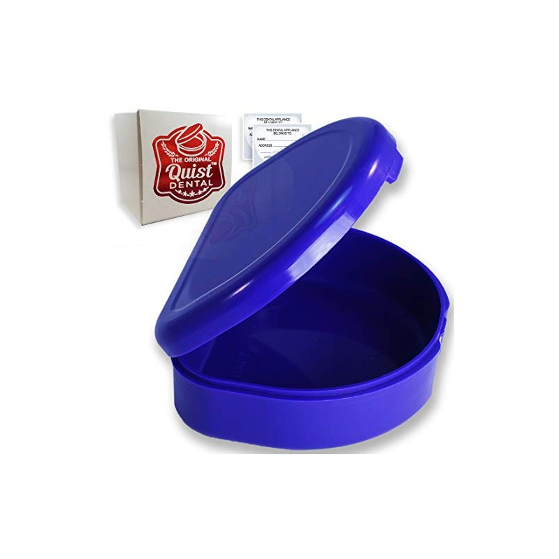 QUIST (TM) Solid Orthodontic Retainer Case (Purple)