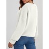Dokotoo Sweaters for Women Crewneck Ribbed Knit Waffle Pullover Fall