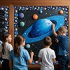 69Ft Outer Space Theme Bulletin Board Borders Galaxy Bulletin Board